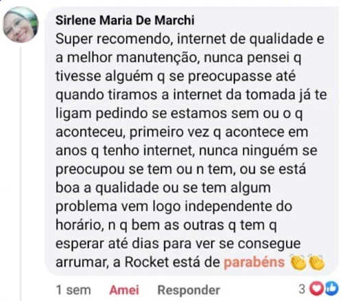 Depoimento de cliente