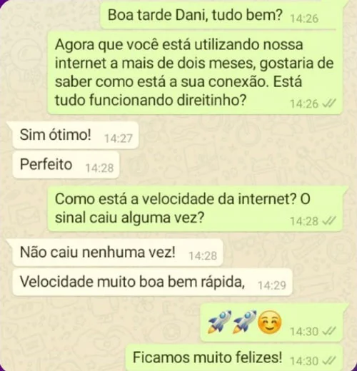 Depoimento de cliente